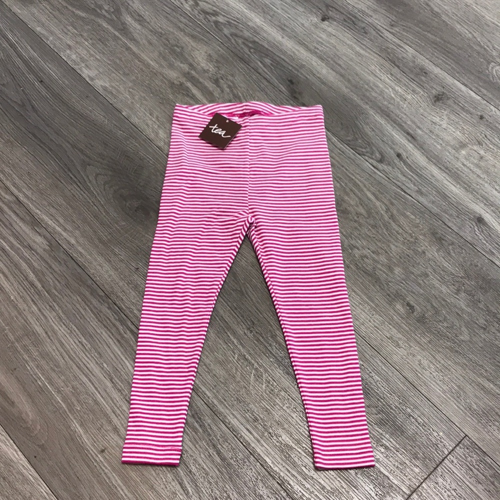 NWT Tea Collection  fuschia baby legging 18-24m